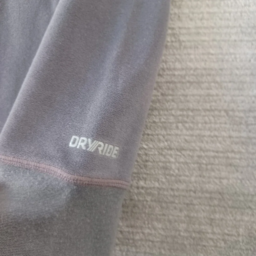 Burton Dryride Baselayer Sweater Men M Gray Crewneck Stretch Snowboarding Skiing